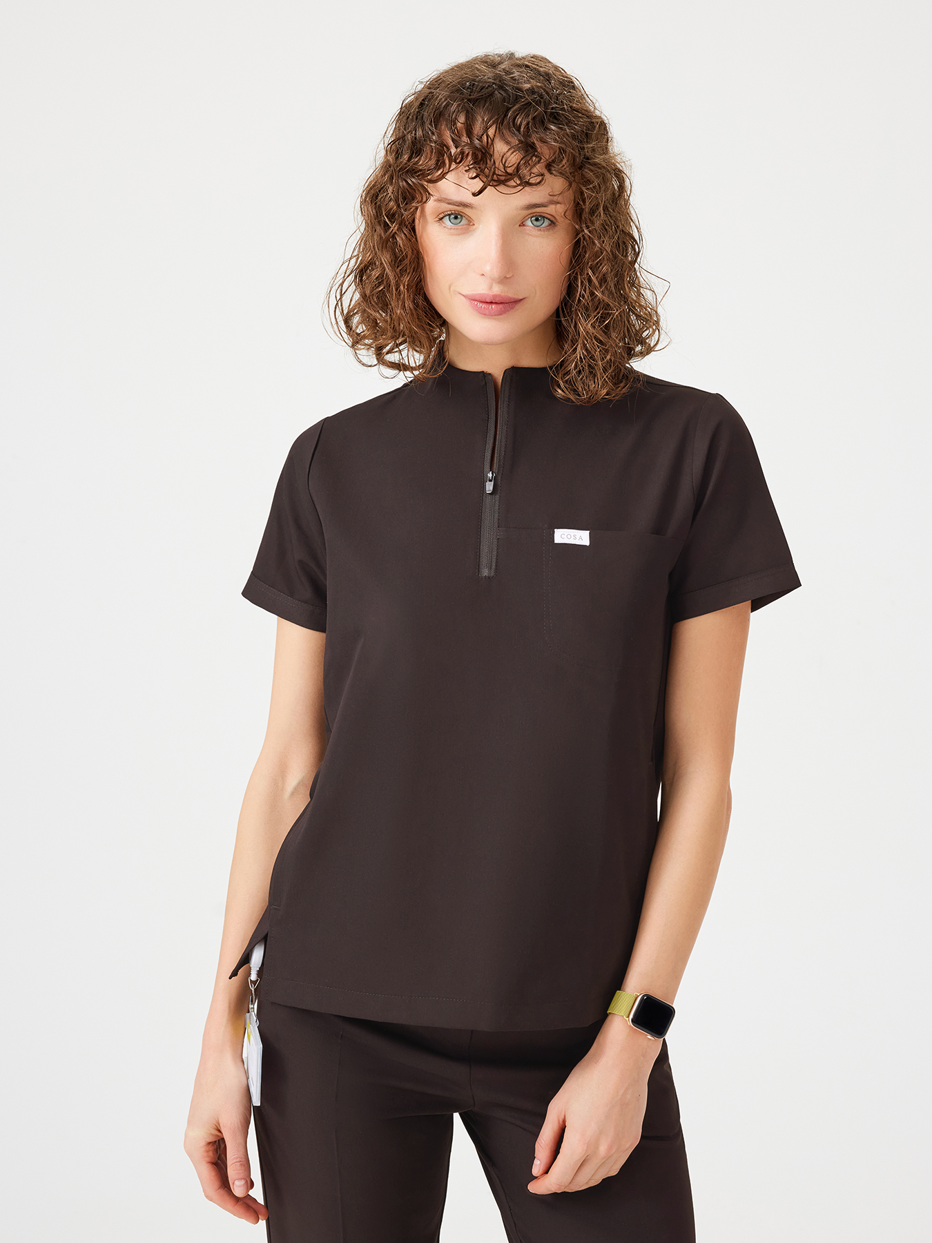 Cosa Citius® Women’s Short Sleeve Top – Brown