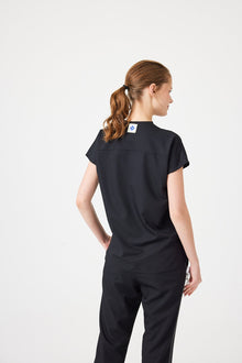 Cosa Fortius® Women’s V-Neck Scrub Top –  Black