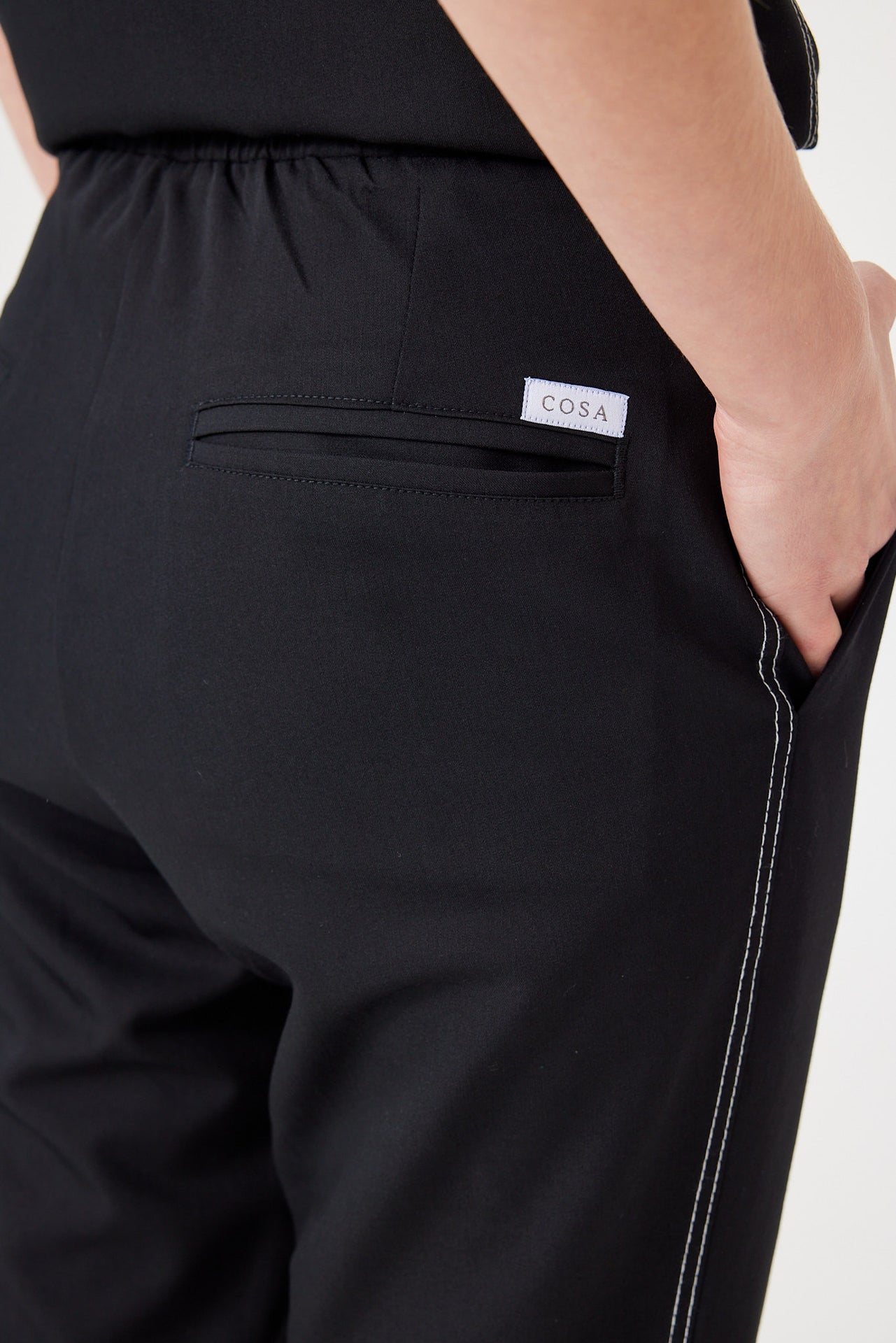 Cosa Fortius® Women’s Contrast Stitch Pants - Black
