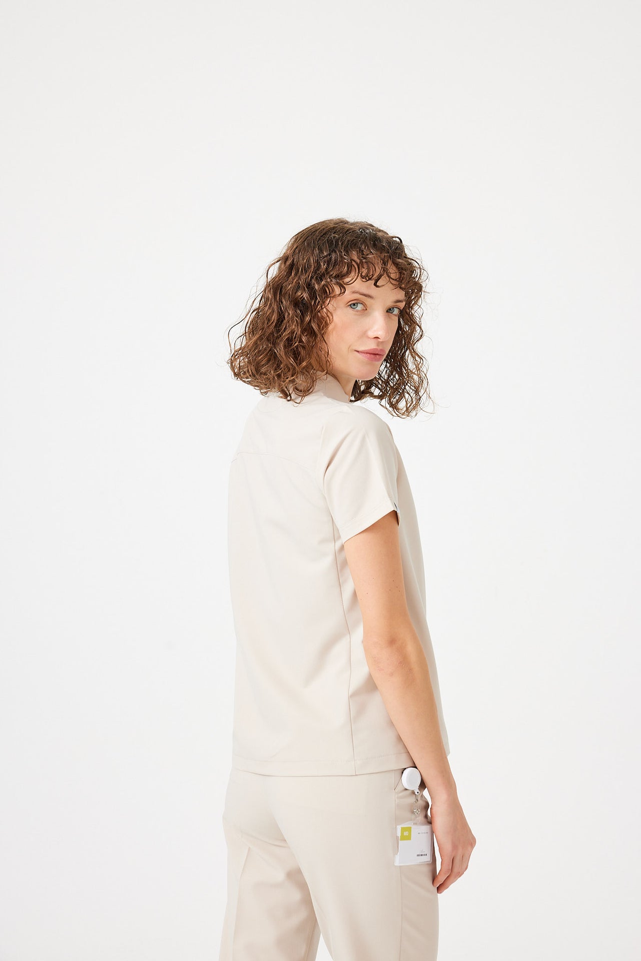 Cosa Citius® Women’s Short Sleeve Top – Light Beige