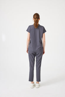 Cosa Fortius® Women’s V-Neck Scrub Top – Anthracite