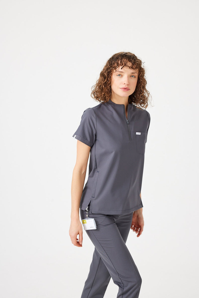 Cosa Citius® Women’s Short Sleeve Top – Anthracite