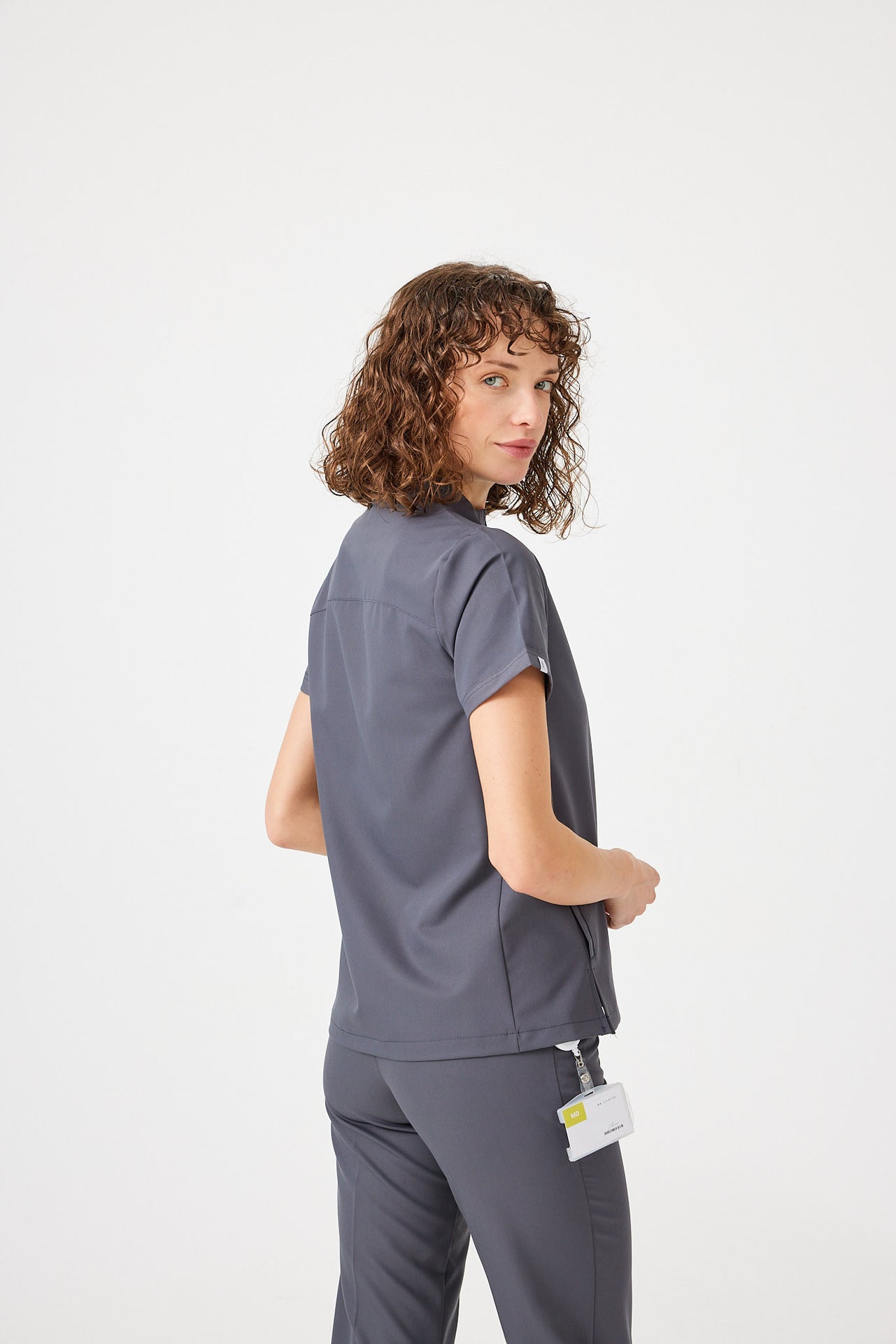 Cosa Citius® Women’s Short Sleeve Top – Anthracite