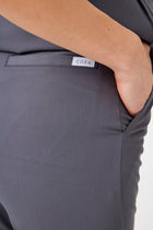 Cosa Citius® Women’s Pleated Pants – Anthracite