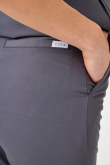 Cosa Citius® Women’s Pleated Pants – Anthracite