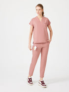 Cosa Fortius® Women’s V-Neck Scrub Top – Powder