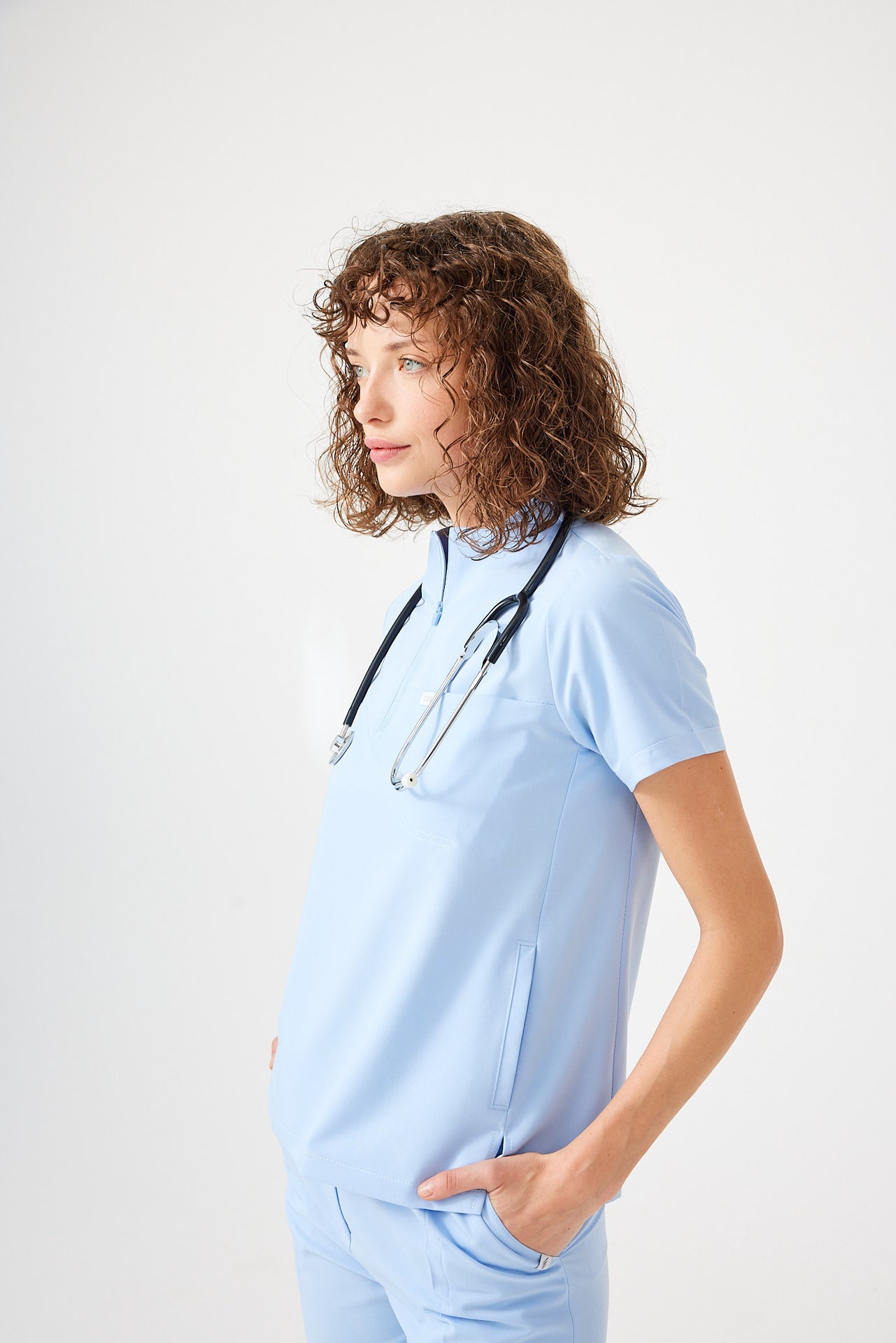 Cosa Citius® Women’s Short Sleeve Top – Ice Blue