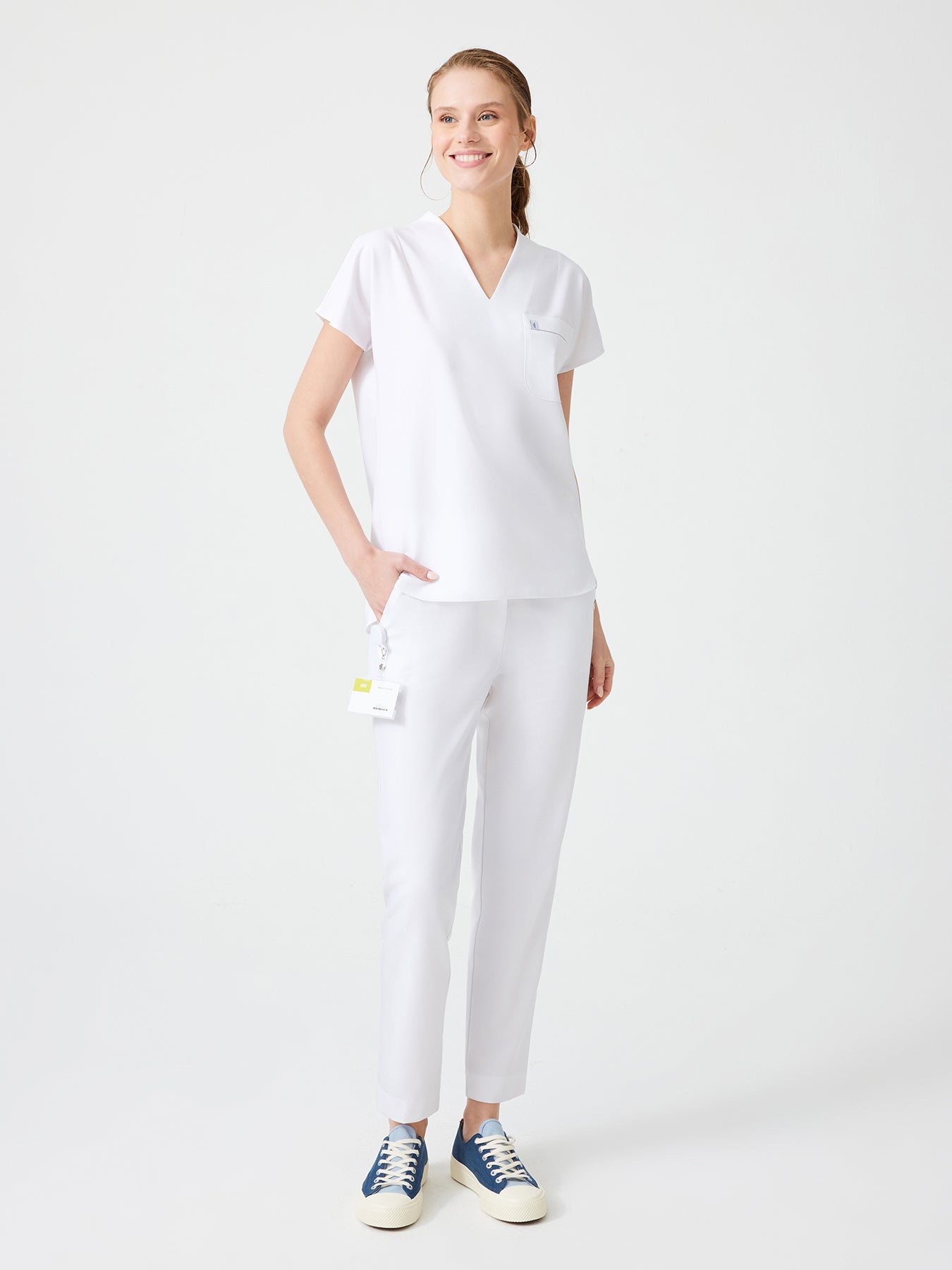 Cosa Fortius® Women’s Contrast Stitch Pants - White