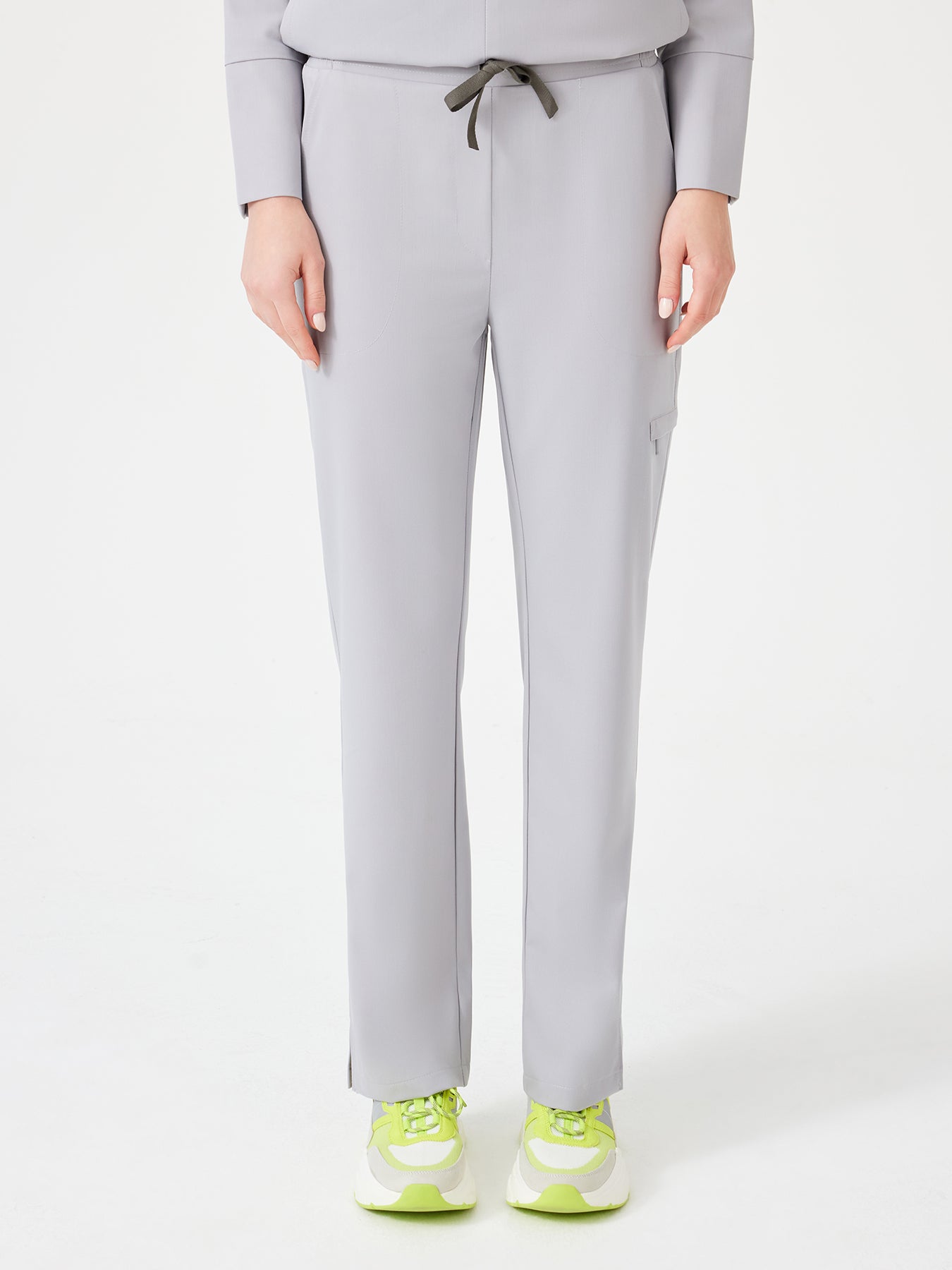 Cosa Citius® Women’s Straight Fit Pants – Light Grey