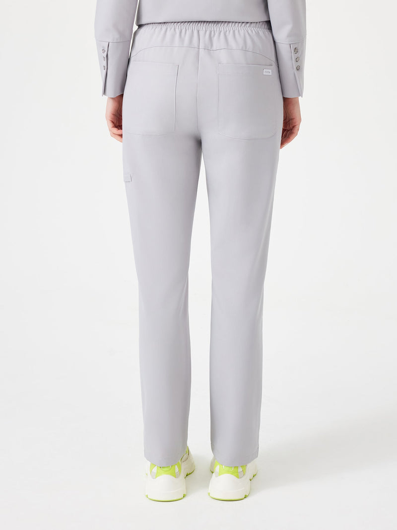 Cosa Citius® Women’s Straight Fit Pants – Light Grey