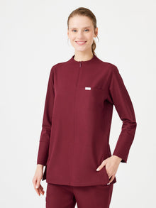 Cosa Citius® Women's Long Sleeve Top - Burgundy