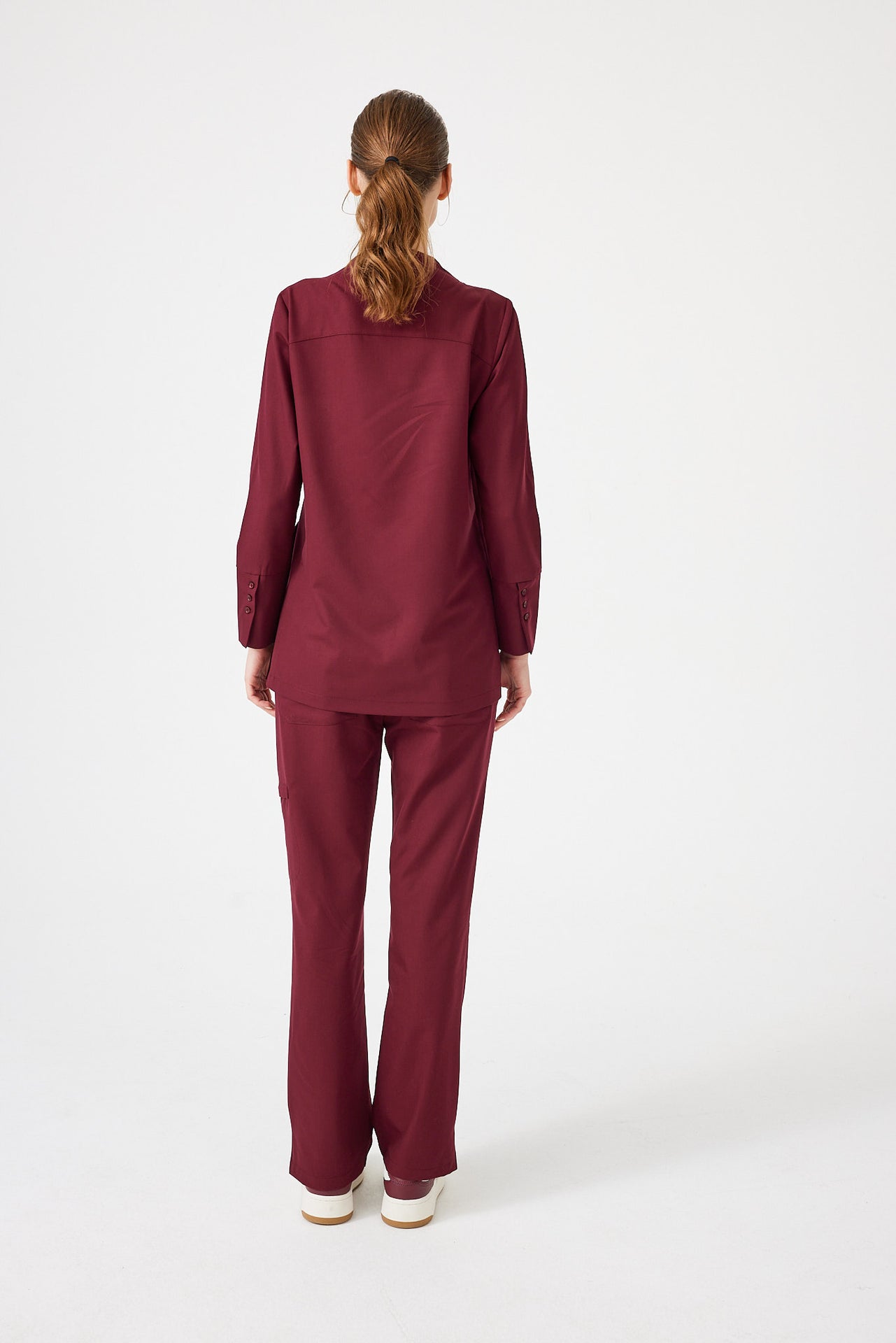 Cosa Citius® Women's Long Sleeve Top - Burgundy
