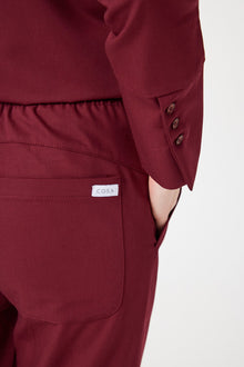 Cosa Citius® Women’s Straight Fit Pants – Burgundy