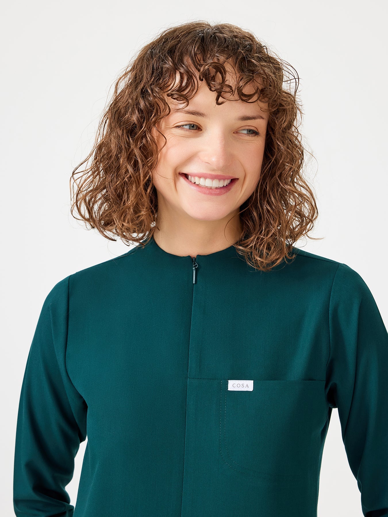 Cosa Citius® Women's Long Sleeve Top - Petrol Green
