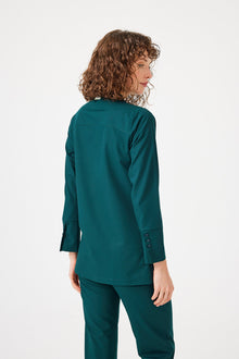 Cosa Citius® Women's Long Sleeve Top - Petrol Green