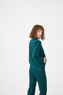 Cosa Bomber Scrub Jacket ® Women - Petrol Green