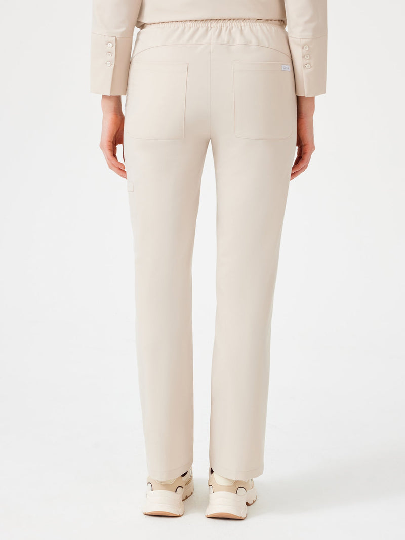 Cosa Citius® Women’s Straight Fit Pants – Light Beige