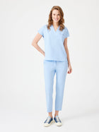 Cosa Fortius® Women’s V-Neck Scrub Top – Ice Blue