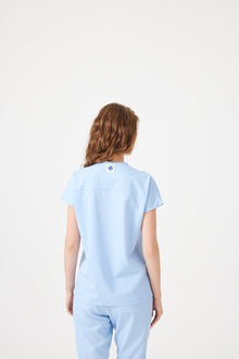 Cosa Fortius® Women’s V-Neck Scrub Top – Ice Blue