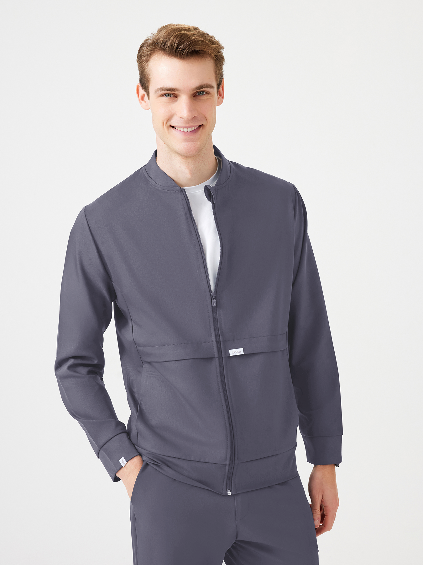 Cosa Bomber Scrub Jacket ® Men - Anthracite