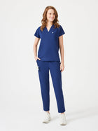 Cosa Fortius® Women’s V-Neck Scrub Top – Light Navy