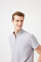 Cosa Altius® Men’s Stand Collar Top – Light Grey