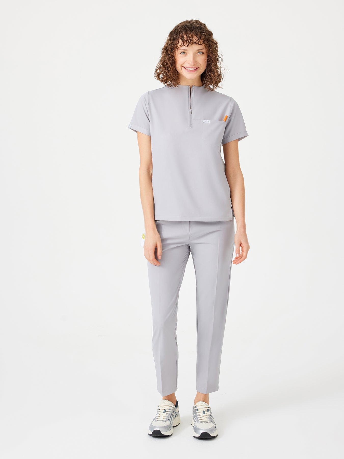 Cosa Citius® Women’s Short Sleeve Top – Light Grey