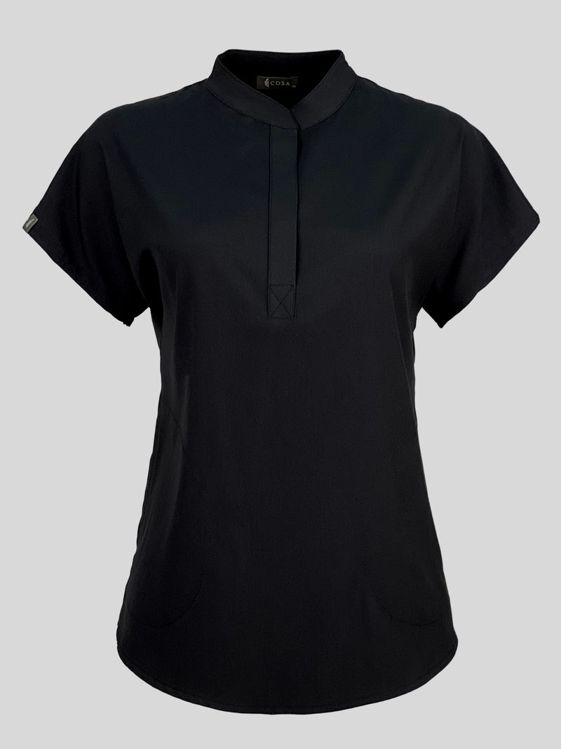 Black Cosa Comfort Plus⁺ Scrub Top