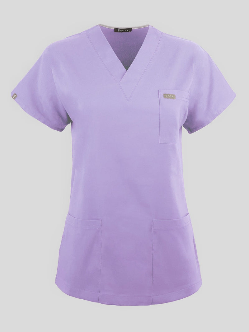 Cosa Flex Scrub Top - Lilac