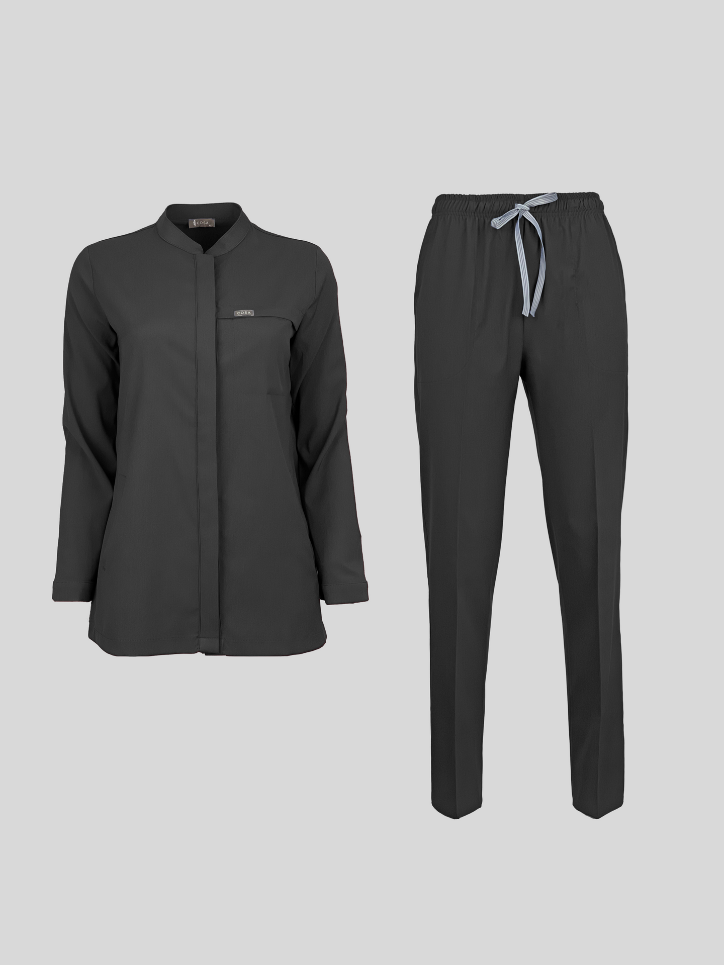 Cosa Luna Women's Scrub Set - Anthracite