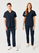 Cosa Zero° Scrub Top – Navy Blue