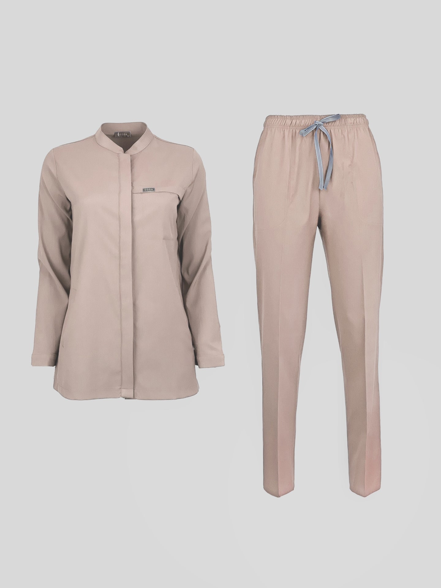Cosa Luna Women's Scrub Set - Beige