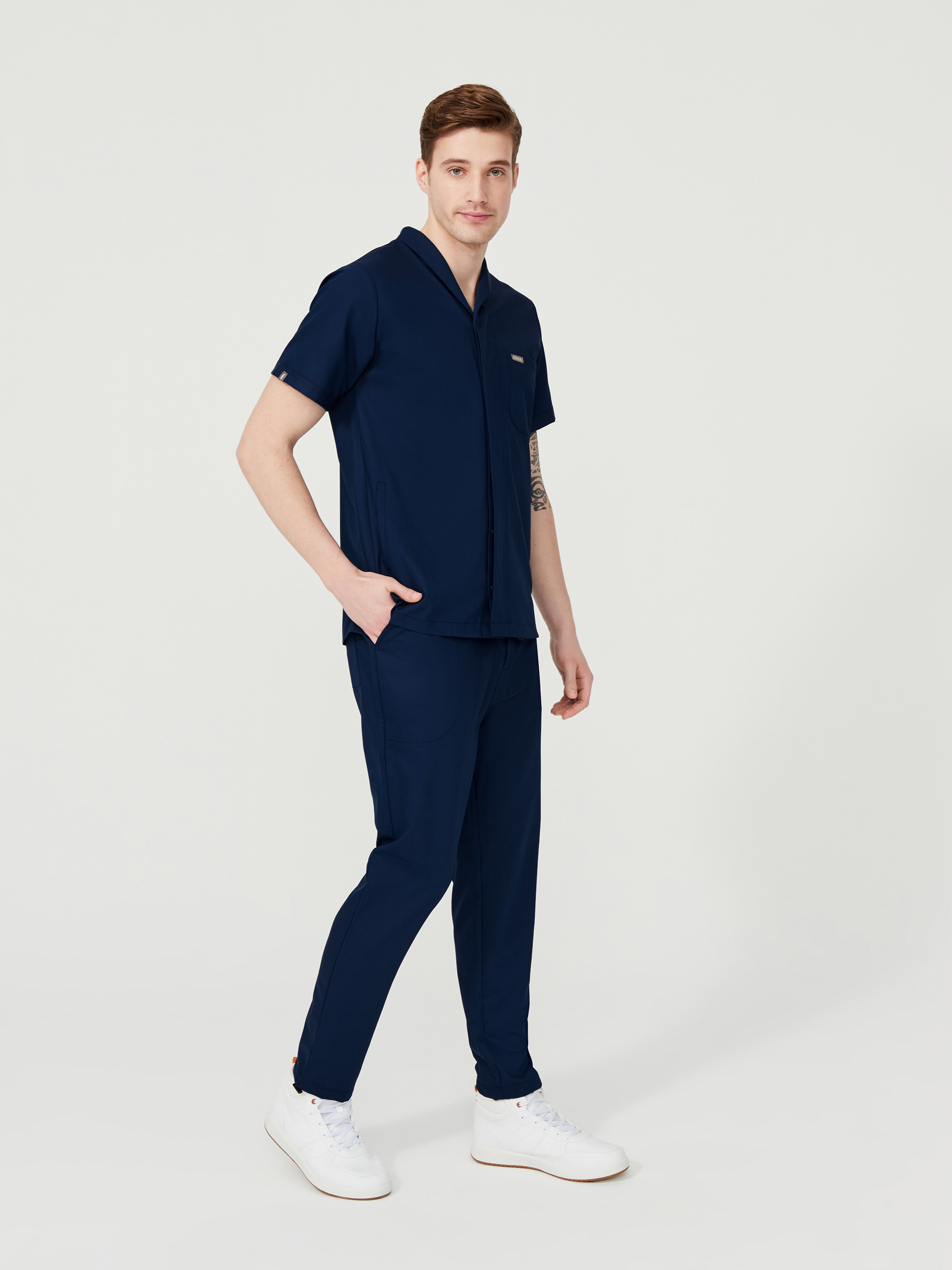 Cosa Tri® Navy Blue Men's Scrub Set