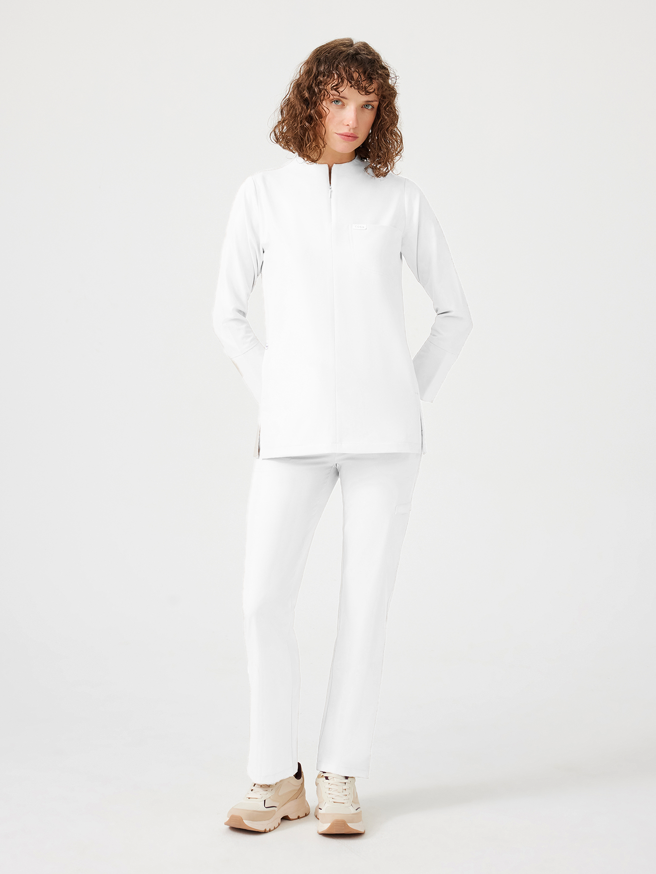 Cosa Citius® Women's Long Sleeve Top - White