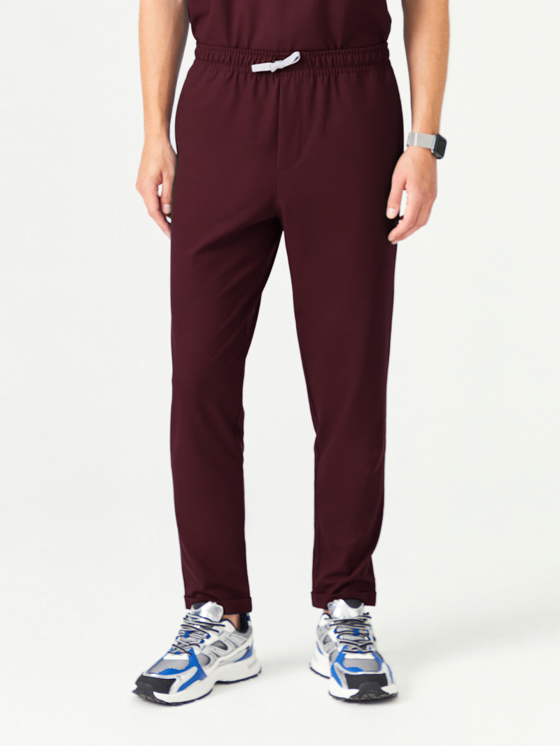 Cosa x Studio Brandia® 03 Men’s Double Cuff Scrub Pants – Burgundy