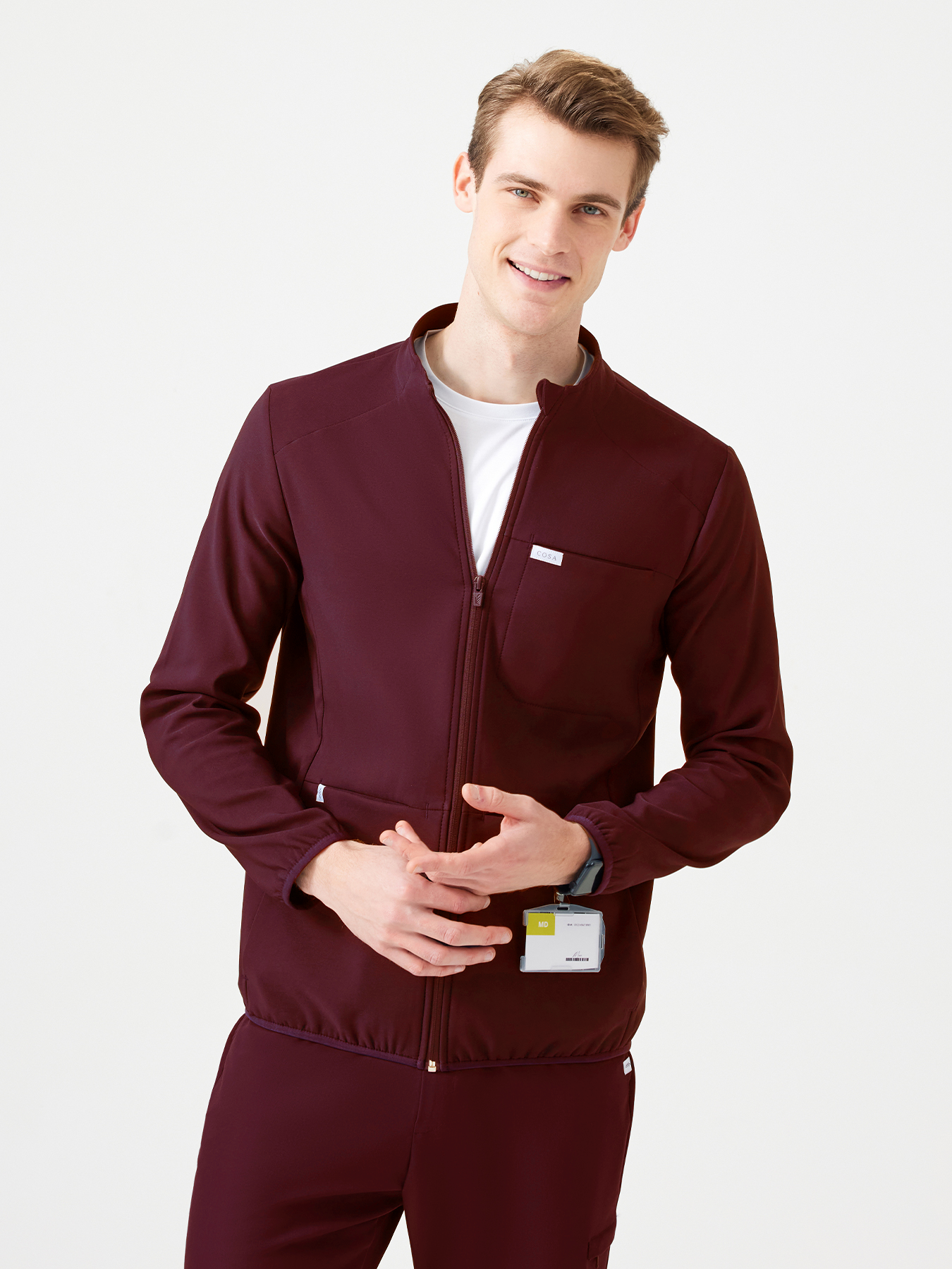 Cosa Polar Scrub Jacket ® Men - Burgundy