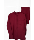 Cosa Luna Women's Scrub Set - Burgundy