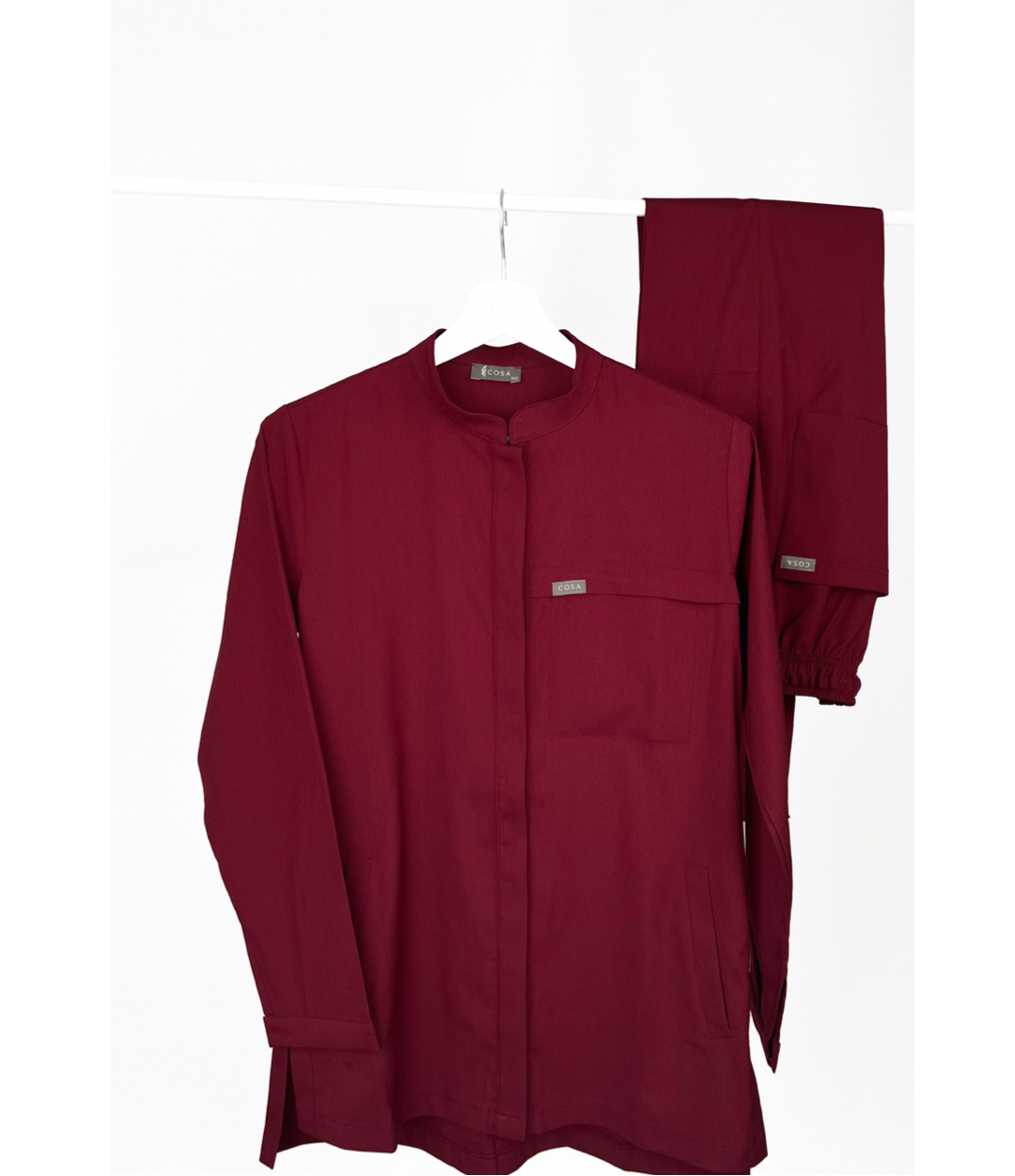 Cosa Luna Women's Scrub Set - Burgundy