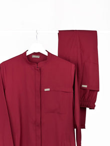 Cosa Luna Women's Scrub Set - Burgundy
