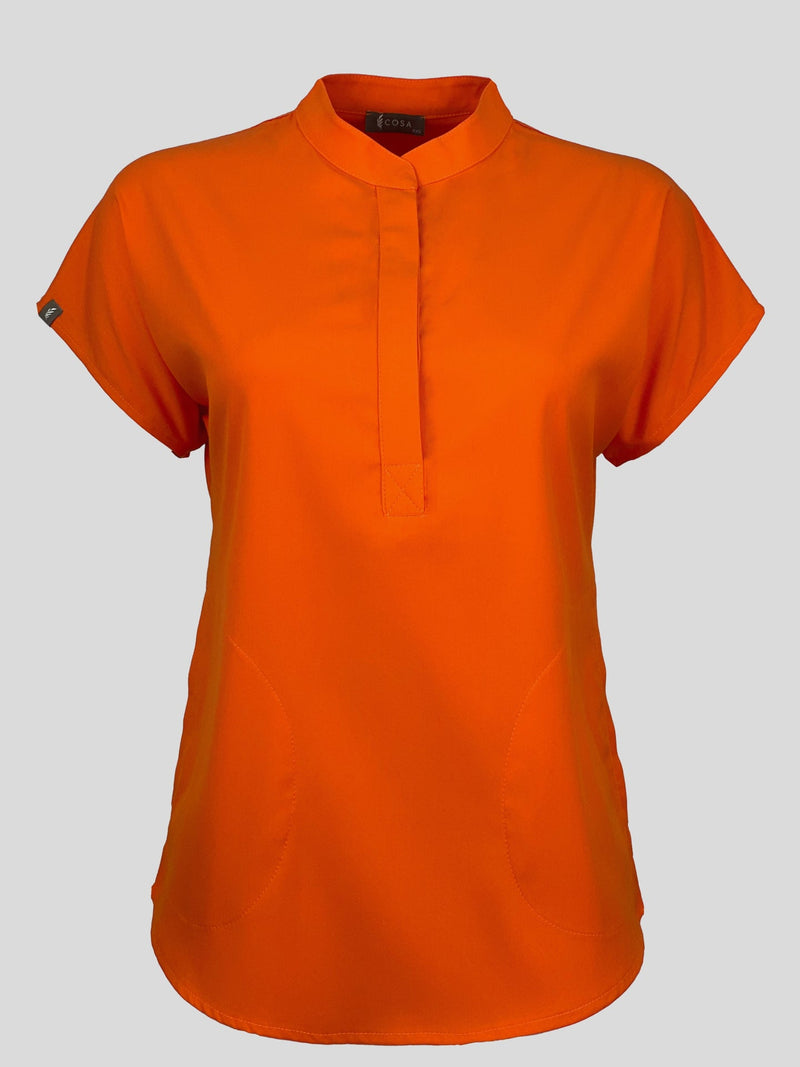 Orange Comfort Plus⁺  Scrub Top