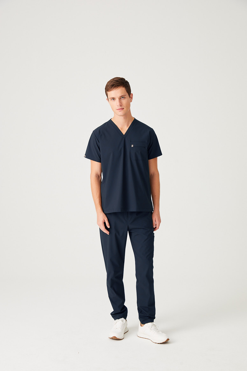 Cosa Zero° Scrub Top – Navy Blue