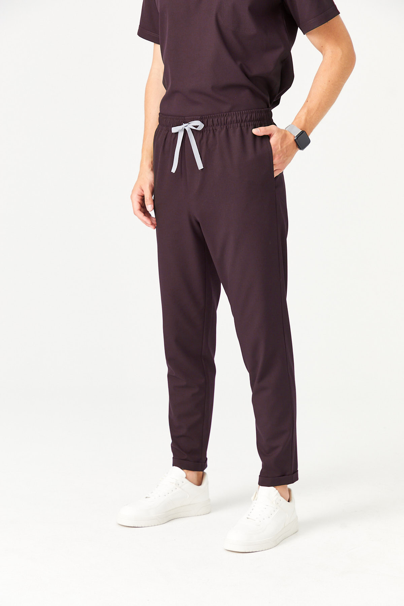 Cosa x Studio Brandia® 03 Men’s Double Cuff Scrub Pants – Plum